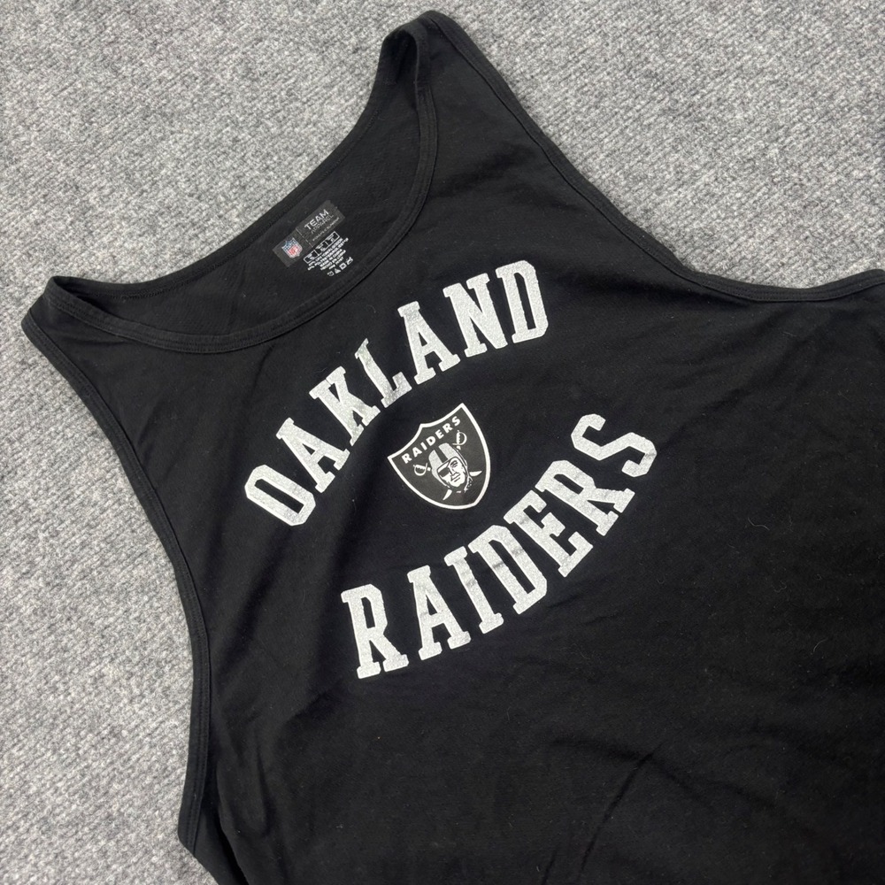 NFL Team Apparel Tank Top XL Black Oakland Raiders Sleepwear Women's